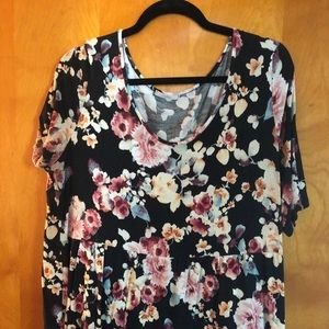 Floral print top